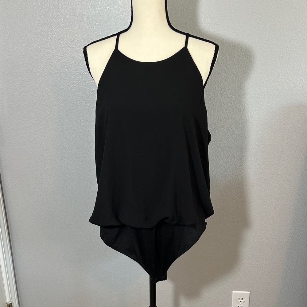 Maurices Black Halter Bodysuit
